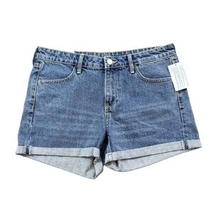 NWT H&M Regular Waist Rolled Hem Denim Shorts